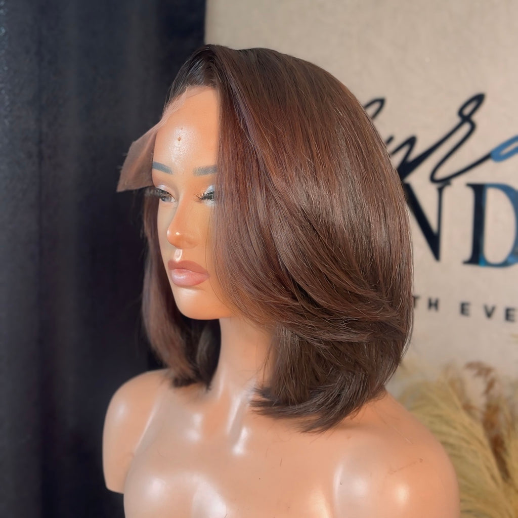 CASABLANCA AUBURN 5x5 Right Side Part - READY TO SHIP